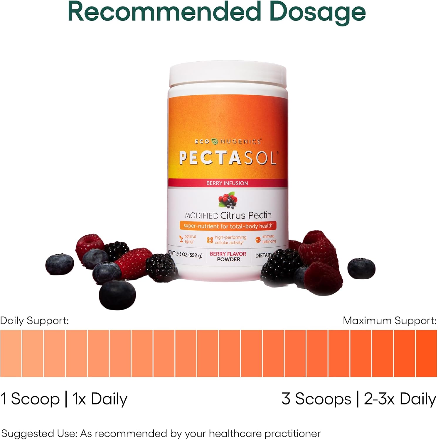 PectaSol Modified Citrus Pectin – Berry Powder, 551g - görsel 7