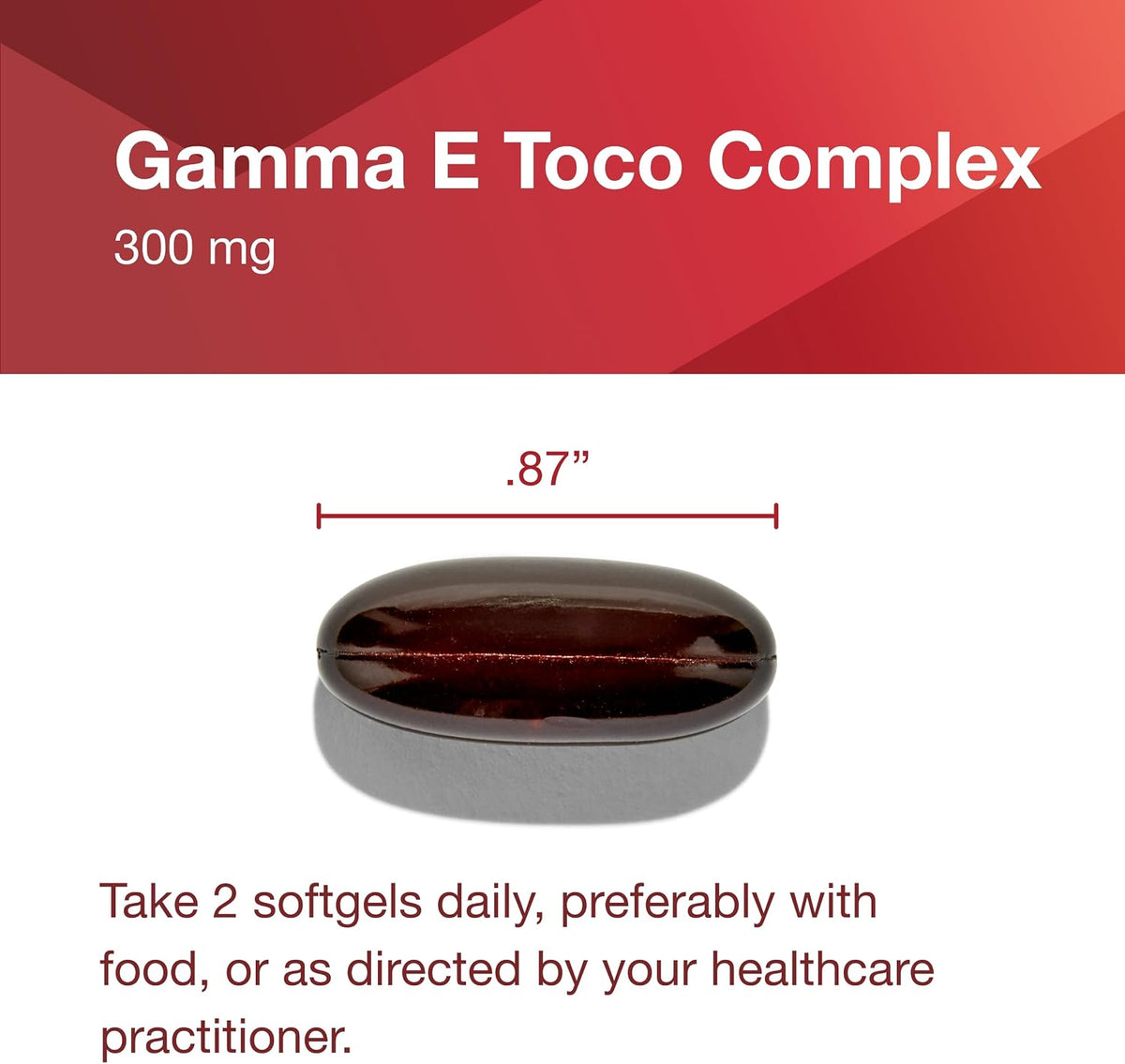 Gamma E Toco Complex - Vitamin E 300mg with Tocotrienols - Antioxidant & Immune Support - 90 Softgels - görsel 7