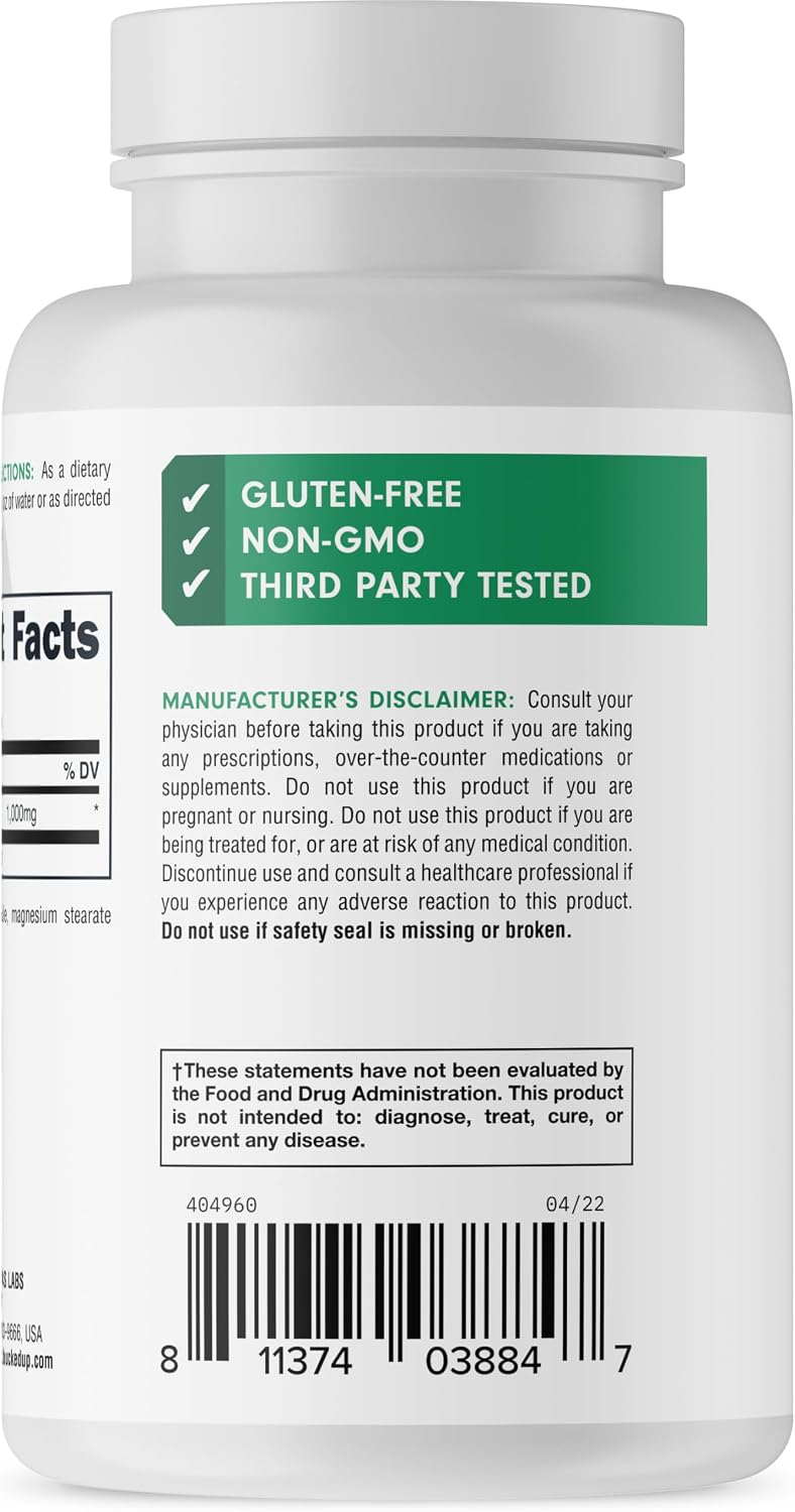 Bucked Up Taurine 1000 mg, 180 Capsules - görsel 4
