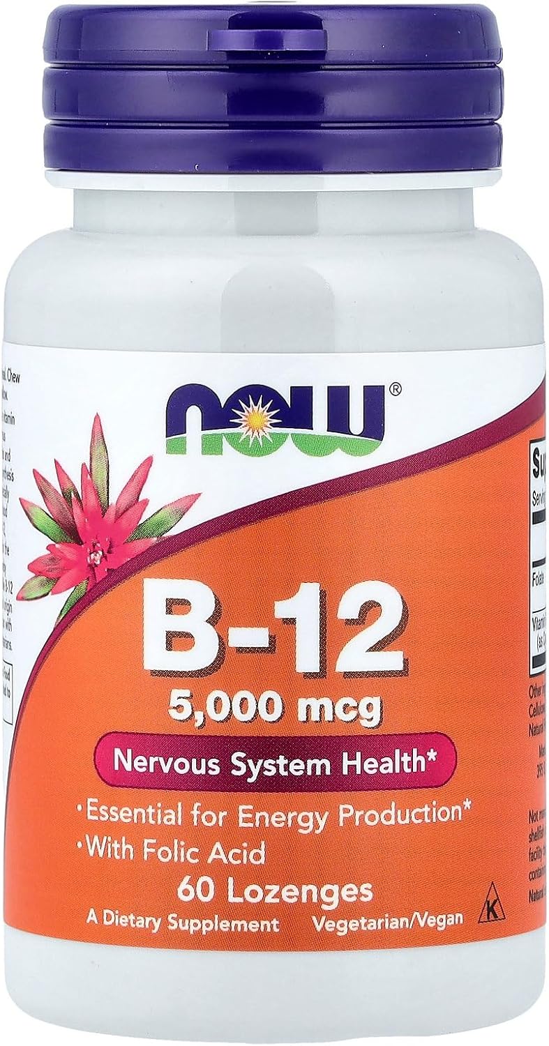 NOW B-12 5,000 mcg Lozenges - görsel 1
