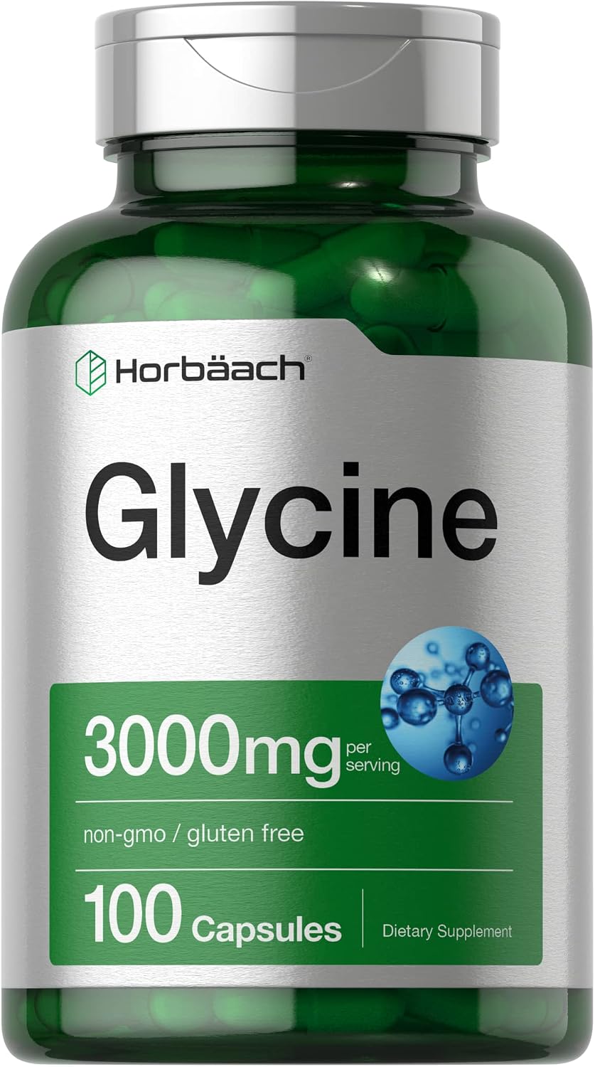 Horbäach Glycine 3000mg Supplement - 100 Powder Capsules - görsel 1