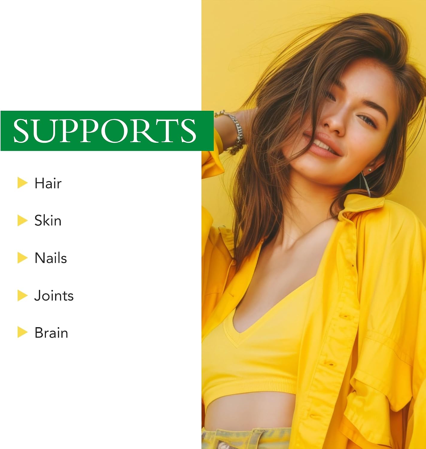 Xtravit Hair Support Supplement – Biotin & Zinc for Hair Growth, Non-GMO, 60 Capsules - görsel 8
