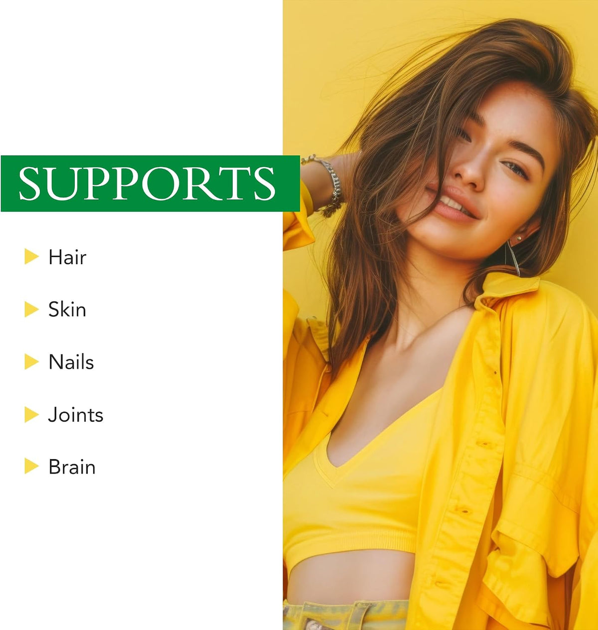 Xtravit Hair Support Supplement – Biotin & Zinc for Hair Growth, Non-GMO, 60 Capsules - görsel 8