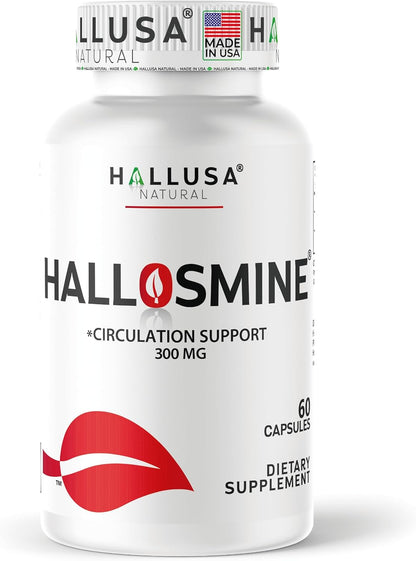 Hallusa Natural Diosmin Circulation – Vein & Circulation Support Supplement (300 mg, 60 Capsules)