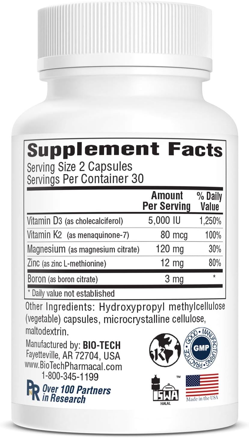 Bio-Tech Pharmacal D3 Plus (60 Capsules) - görsel 4