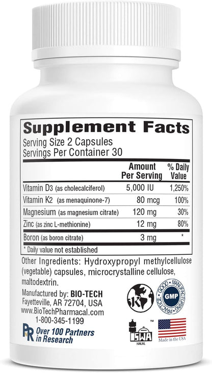 Bio-Tech Pharmacal D3 Plus (60 Capsules)