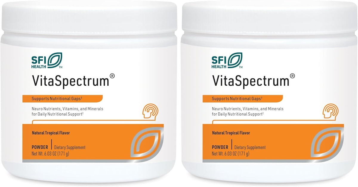 Klaire Labs SFI Health VitaSpectrum Powder for Kids – Daily Children's Multivitamin and Mineral with 23 Essential Nutrients – Citrus Flavour – 30 Servings - görsel 9