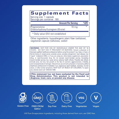 Pure Encapsulations Pregnenolone 10 mg