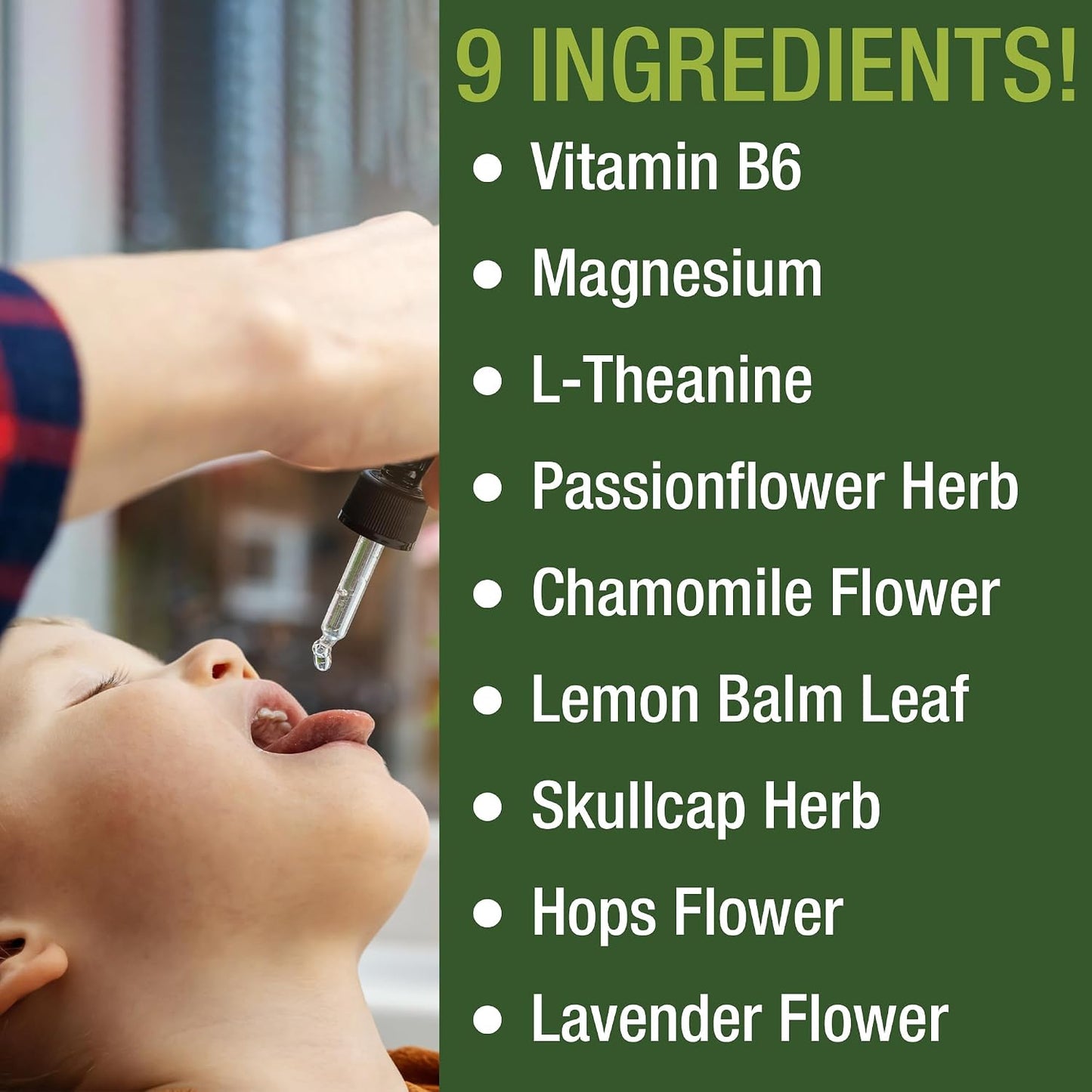 Peak Performance Kids Calm Liquid Drops for Relaxation, Calming and Sleep | Tasteless when Mixed with Water - Sugar-Free 9-in-1 Non-Habit Forming Vegan Supplement with Magnesium, Chamomile 60 ml - görsel 7