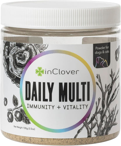InClover Daily Multi Cat & Dog Supplement – Canine & Feline Vitality Powder