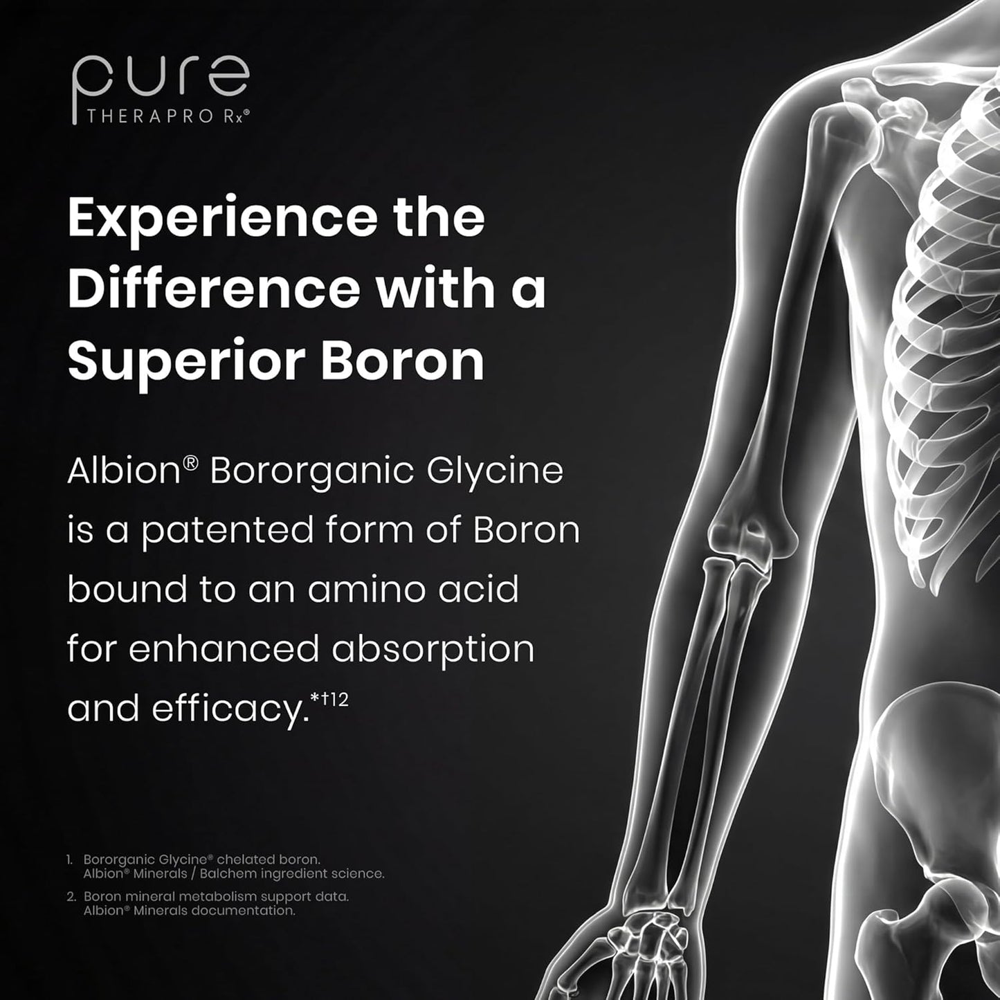 Pure Therapro Rx Bio Boron - Bororganic Glycine Supplement, 10mg, 90 Capsules - görsel 6