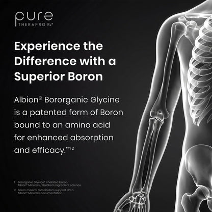 Pure Therapro Rx Bio Boron - Bororganic Glycine Supplement, 10mg, 90 Capsules