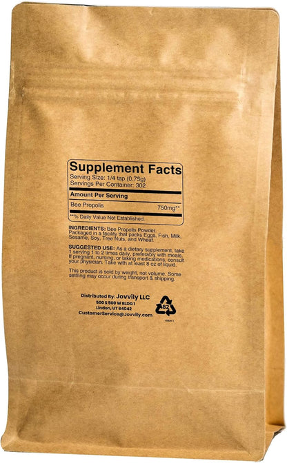 Jovvily Bee Propolis Powder - 227g - Laboratory Verified - No Fillers