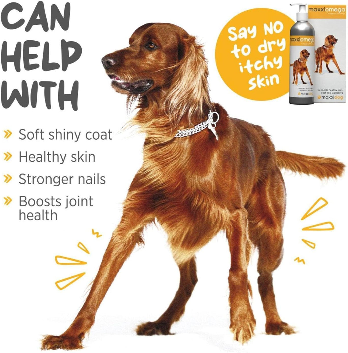 maxxiomega Omega 3, 6 & 9 Oil Supplement – Skin & Coat Support for Dogs, 10 oz - görsel 3