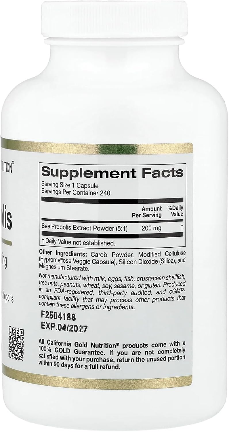Lake Avenue Bee Propolis, 1,000 mg, 240 Capsules (Vegetarian) - görsel 2