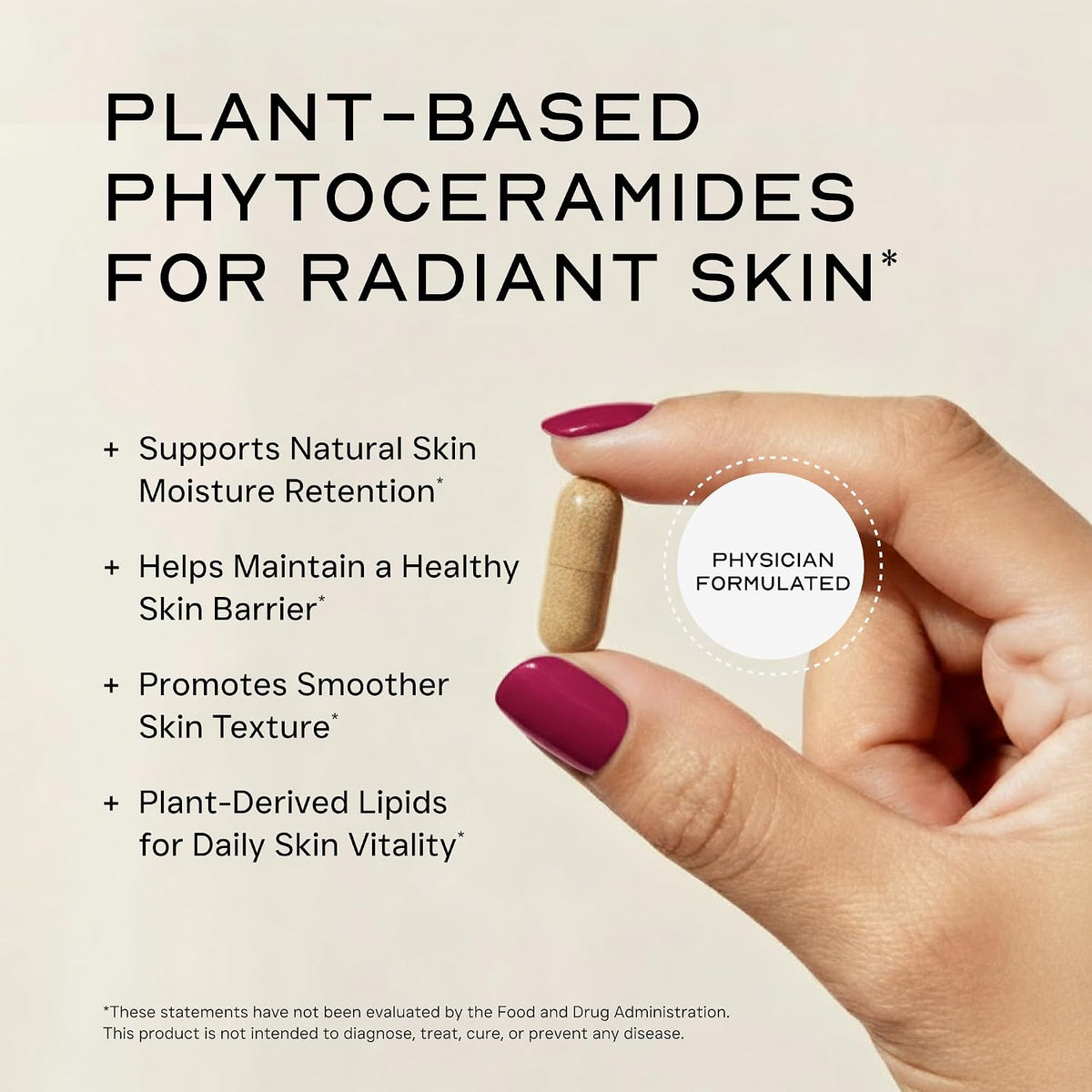 Phytoceramides Skin Supplement with Vitamins A, C, D, E – 90 Capsules - görsel 2