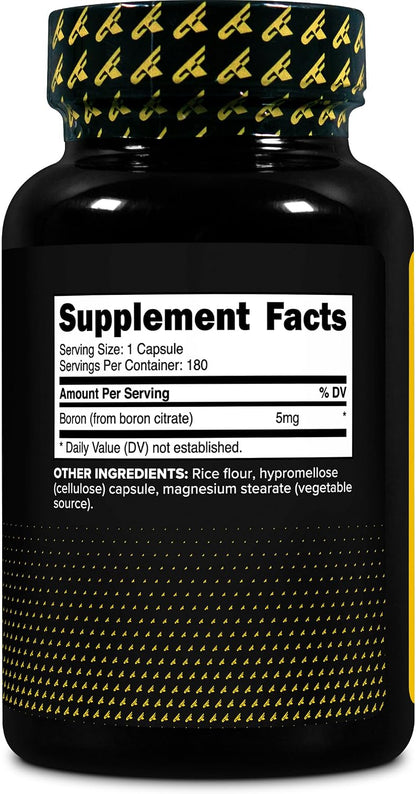 PrimaForce Boron Capsules 5 mg, 180 Vegetarian Capsules