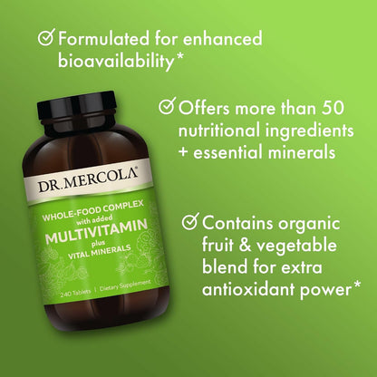 Dr. Mercola Whole-Food Complex with Added Multivitamin Plus Vital Minerals