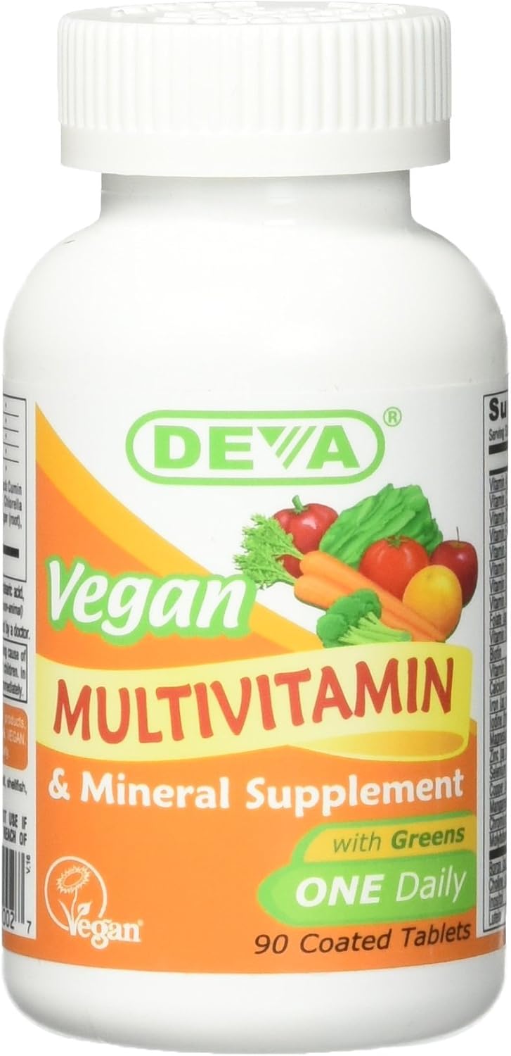 Deva Vegan Vitamins Multivitamin and Mineral Supplement, 90 Count - görsel 1