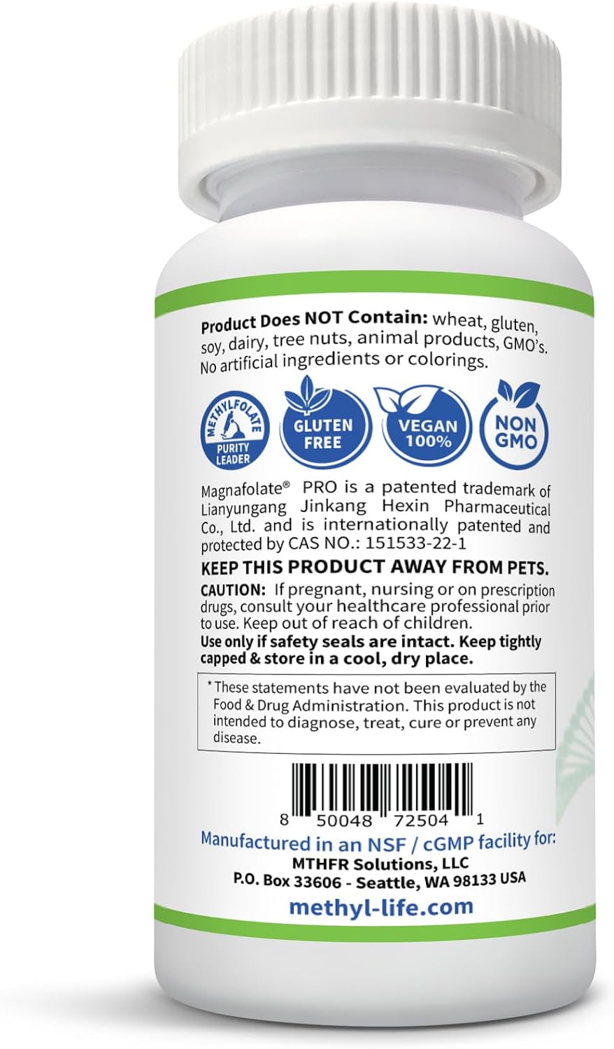 Methyl-Life® B-Methylated Chewable – 3 mg L-Methylfolate + Methyl B12 Sublingual Tablets (Methylcobalamin) | Active Folate & Vitamin B12 | Vegan, Non-GMO, Gluten-Free - görsel 3