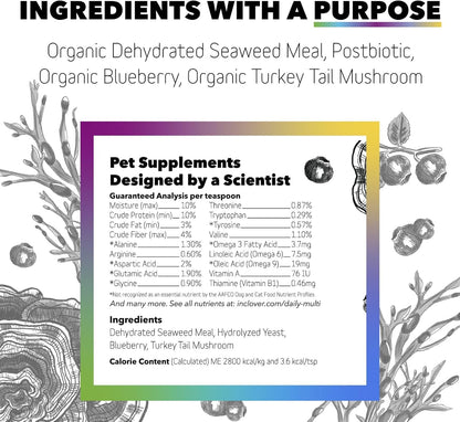 InClover Daily Multi Cat & Dog Supplement – Canine & Feline Vitality Powder