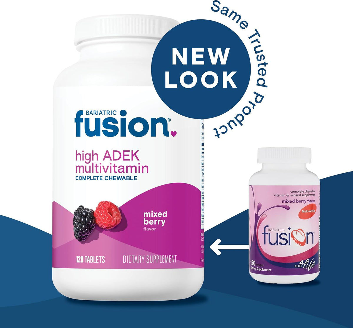 Bariatric Fusion Chewable Multivitamin with High ADEK Vitamins - Mixed Berry - 120 Tablets - görsel 9