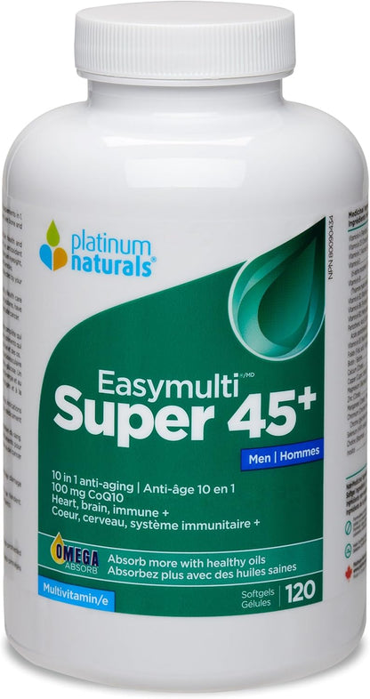 PLATINUM Super Easymulti 45+ For Men (120 Soft gel capsule Capsules)