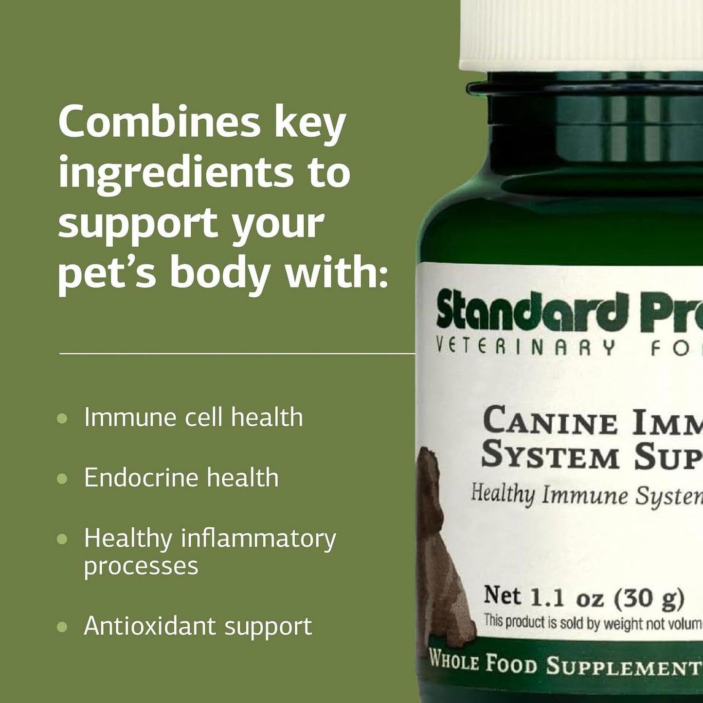Standard Process Canine Immune Support - Powder Supplement for Dogs with Zinc and Kelp - görsel 4