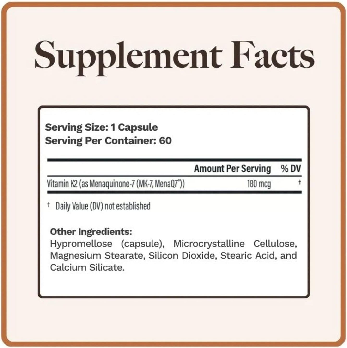 Utzy Naturals Vitamin K2 - 180 mcg MenaQ7 - 60 Capsules - görsel 2
