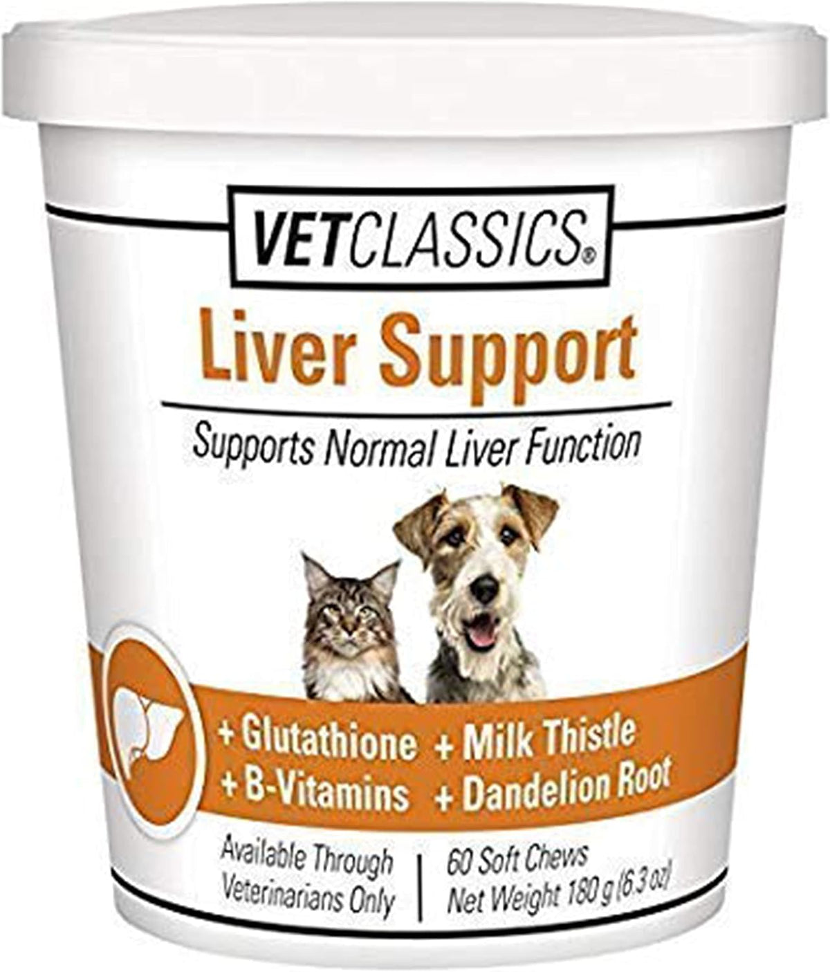 Vet Classics Liver Support Pet Health Supplement for Dogs and Cats – Liver Functions – B-Vitamins, Glutathione, Milk Thistle – 60 Chewable Tablets - görsel 8