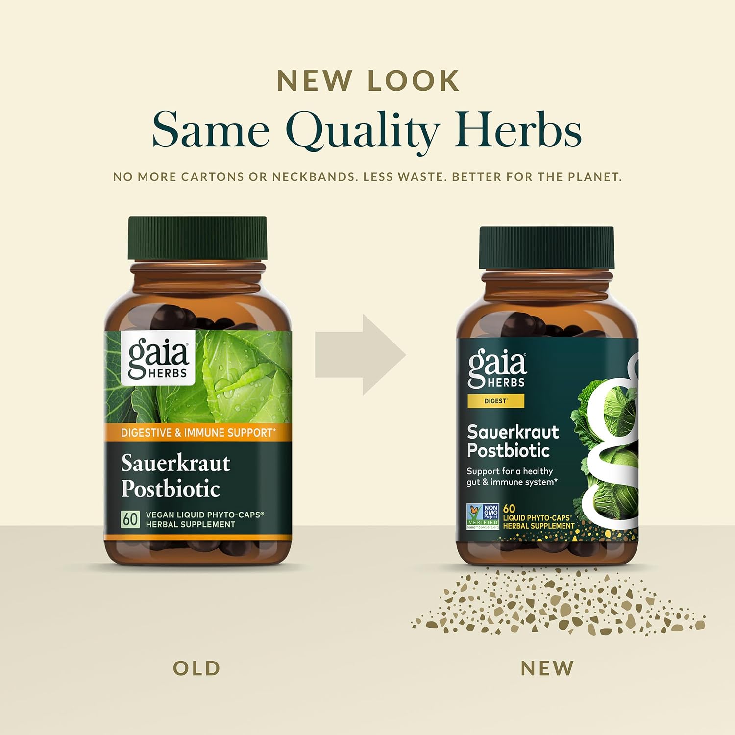 Gaia Herbs Sauerkraut Postbiotic | Gut Health & Immune Support | 60 Vegan Capsules - görsel 6