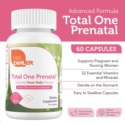 Zahler Total One Prenatal Vitamins