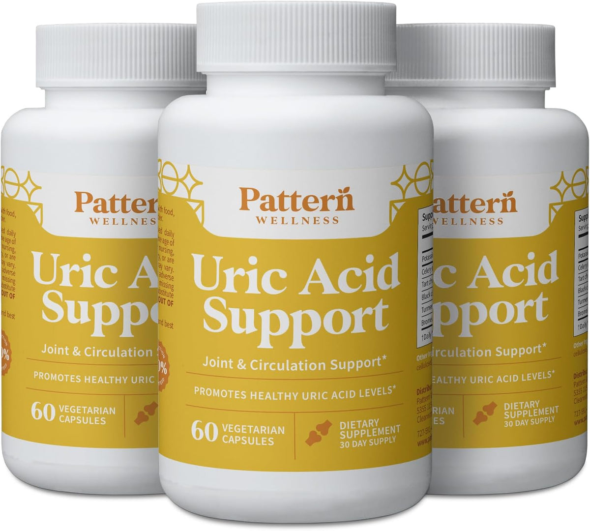 Pattern Wellness Uric Acid Support Supplement – Herbal Formula for Uric Acid Balance & Joint Wellness – 60 Veggie Capsules - görsel 10