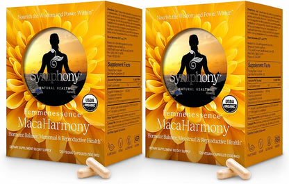 Femmenessence® MacaHarmony® – Clinically Studied Hormone Balance Support for Menstrual Health, PMS Relief, Mood, Skin & Fertility (360 Capsules, 180-Day Supply)