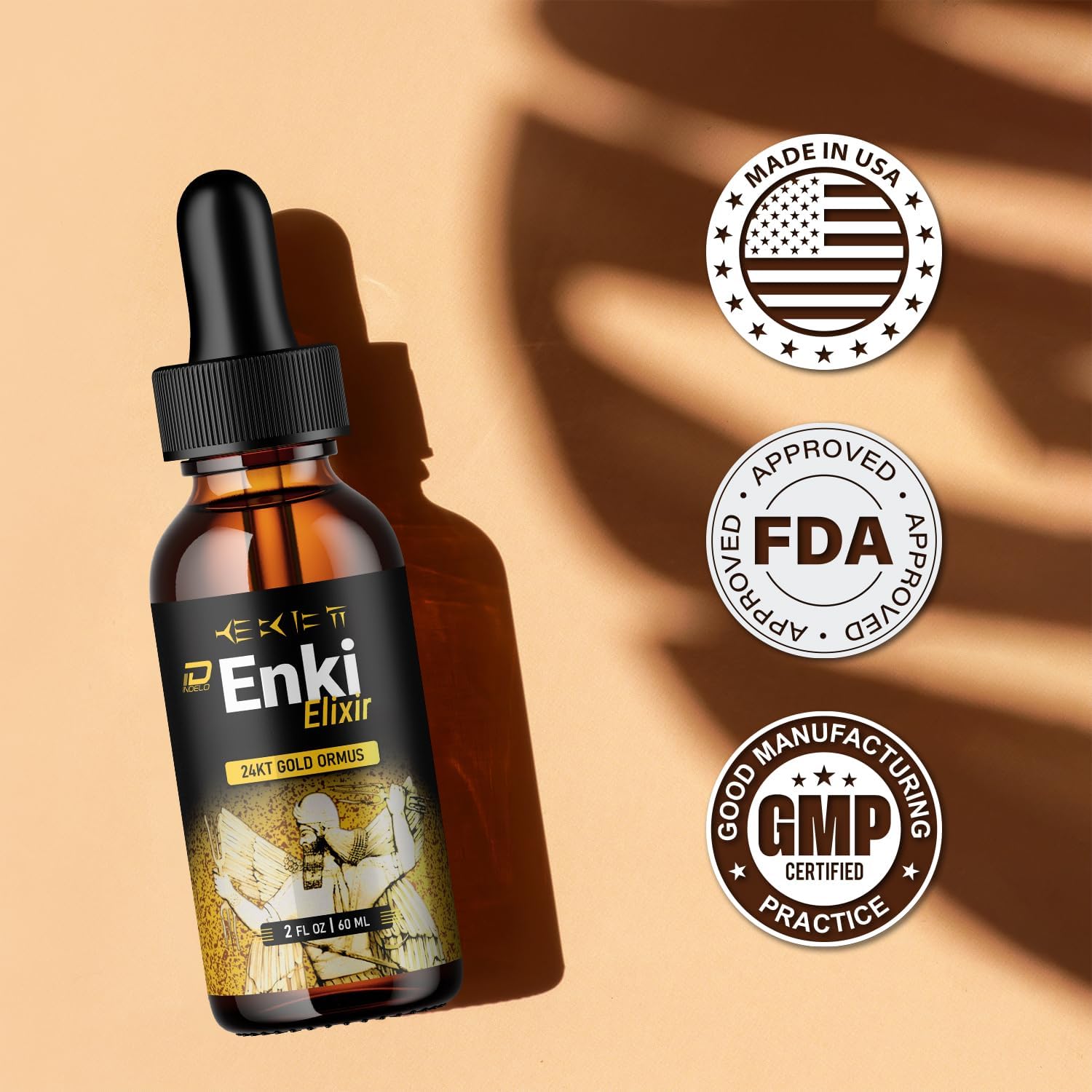 Enki Elixir Drops – Natural Herbal Liquid Food Supplement – 5 Pack (5 Month Supply) - görsel 5