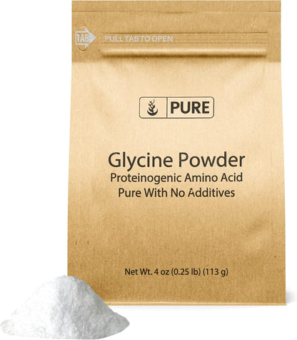 Pure Original Ingredients Glycine Powder (113g) Non-GMO, Non-Essential Amino Acid