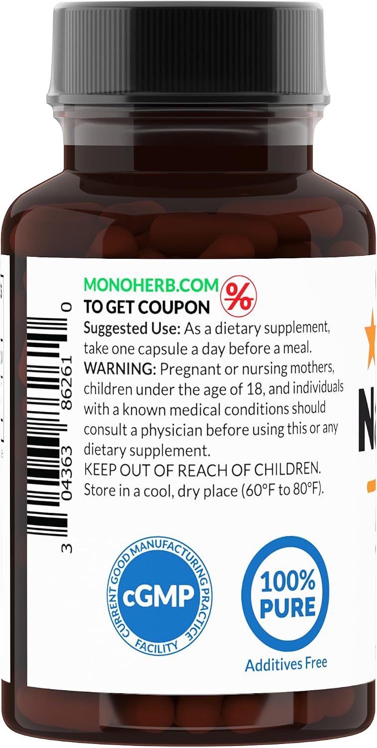 MONOHERB Naringin 500 mg - 90 Veg Capsules - 90 Servings - görsel 3