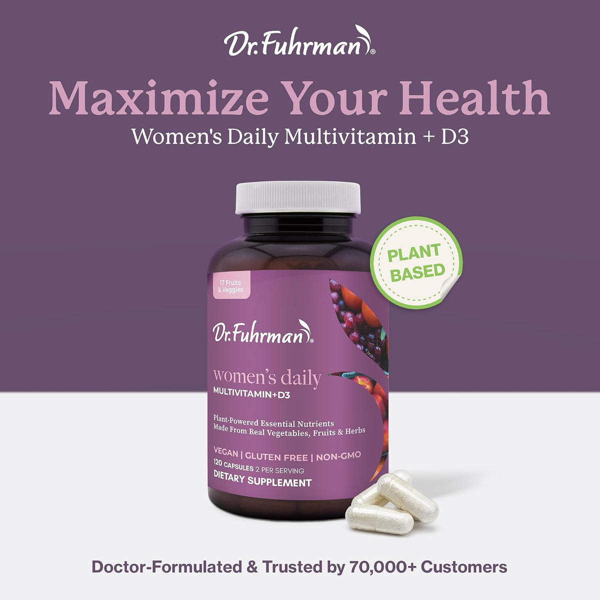 Dr. Fuhrman Women's Multivitamin - Whole – Energy metabolism: B vitamins and iodine contribute to normal – Image 7