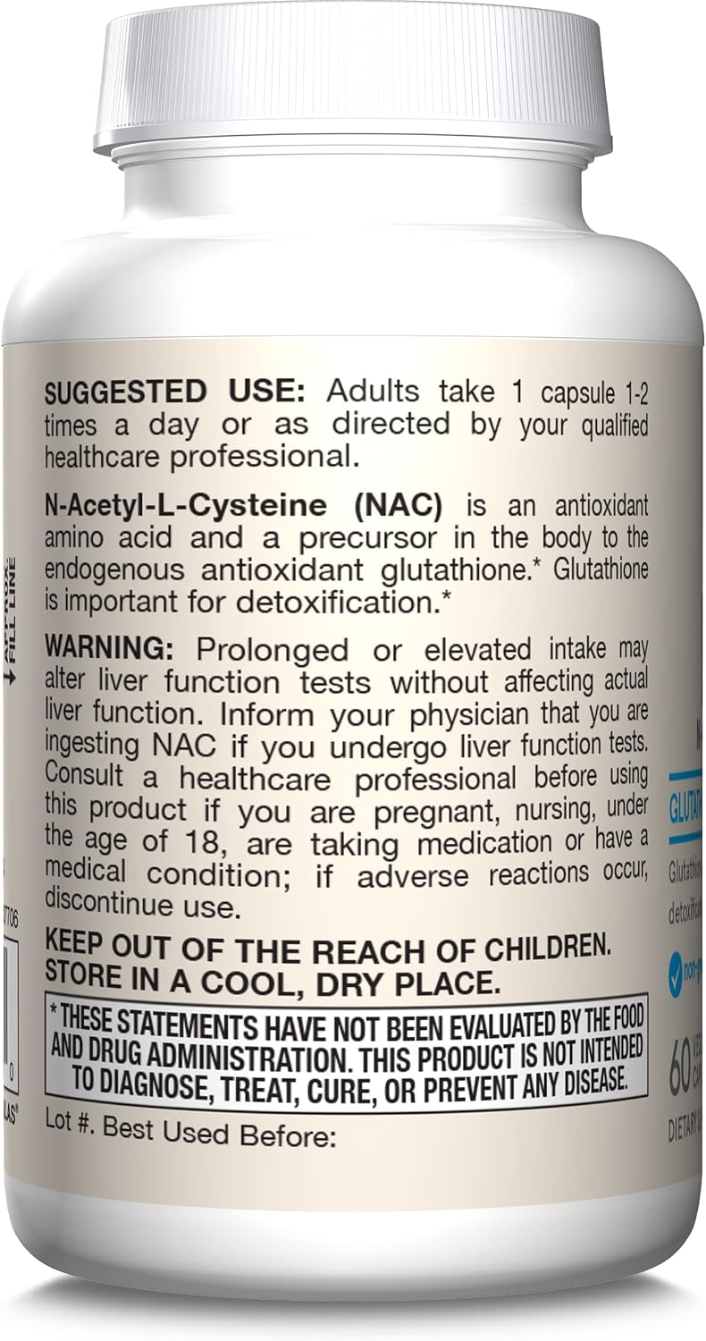 Jarrow Formulae N-A-C 500 mg, 60 Vegan Capsules - görsel 10