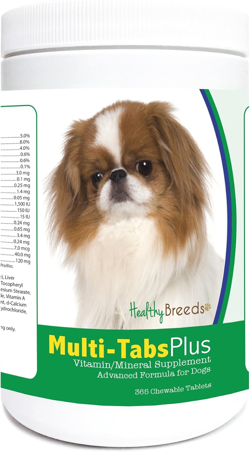 Healthy Breeds Japanese Chin Multi-Tabs Plus Chewable Tablets (365 Count) - görsel 1