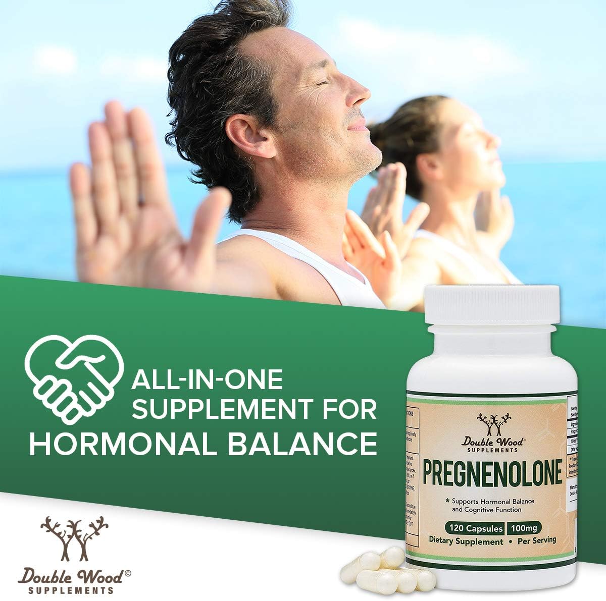 Pregnenolone 100mg per Serving – 120 Capsules (50mg per Capsule) - görsel 6