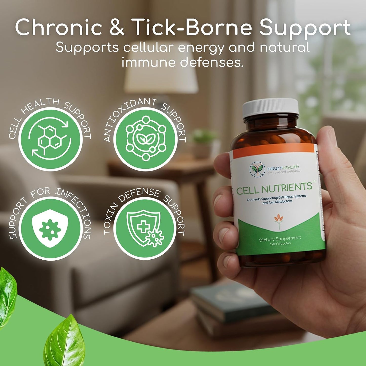 Cell Nutrients by Return Healthy - Mitochondrial Supplement for Cell Repair & Metabolism - görsel 3