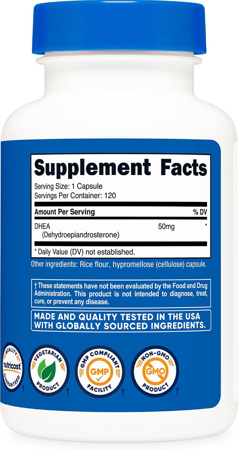 Nutricost DHEA 50 mg, 120 Capsules - görsel 5