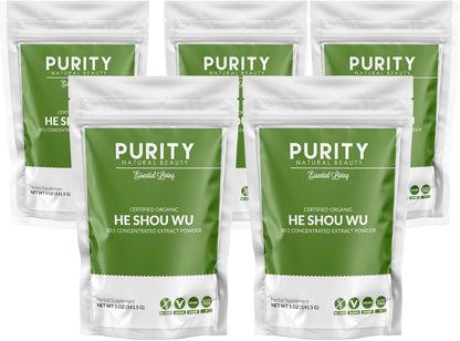Certified Organic He Shou Wu - 141g Bag of 30:1 Concentrated Fo-Ti Extract