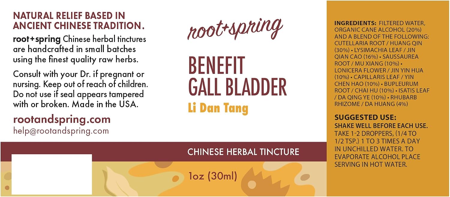 root + spring Benefit Gallbladder – Li Dan Tang Herbal Tincture (Liquid Extract) - görsel 2