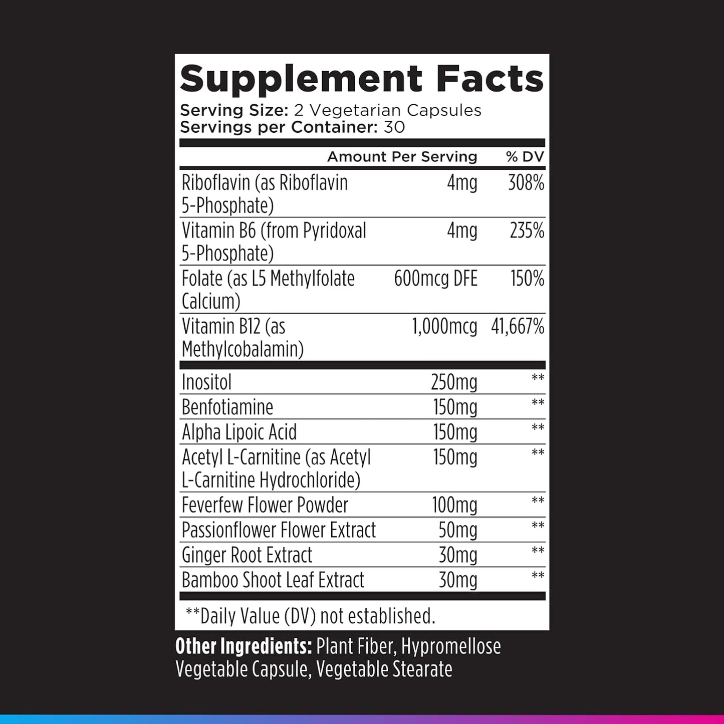 Livingood Daily Nerve Support Supplement - 12-in-1 Nerve Health Formula with Methylated B12, Folate, Benfotiamine, ALA & Feverfew - 60 Capsules - görsel 8