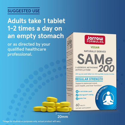 Jarrow Formulae SAMe 200 mg - 60 Tablets - Food Supplement