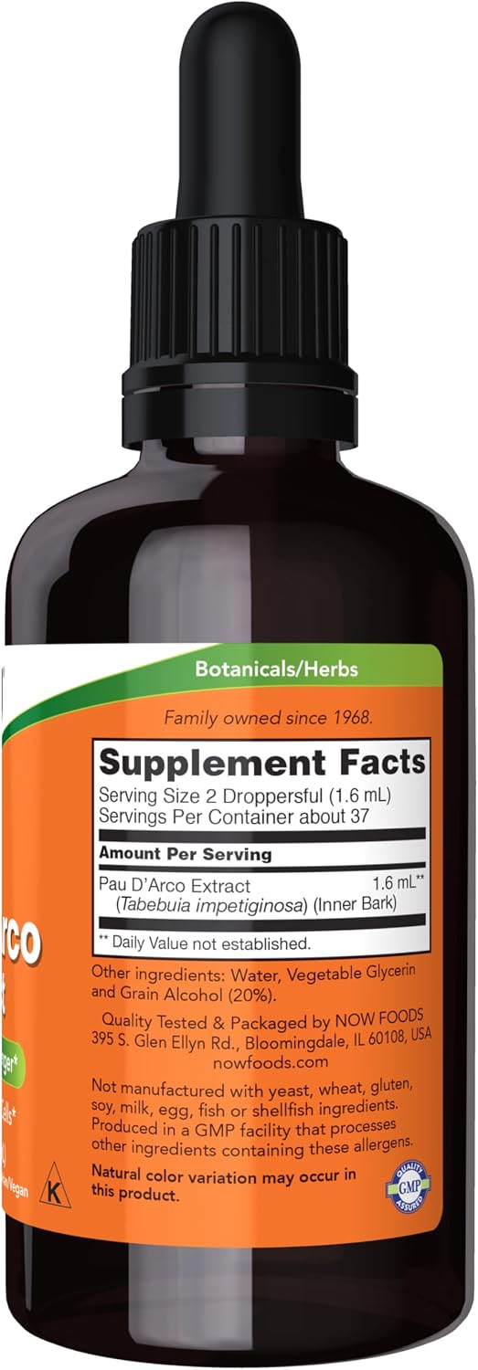 NOW Foods Pau D'Arco Extract Liquid – 2 oz - görsel 2