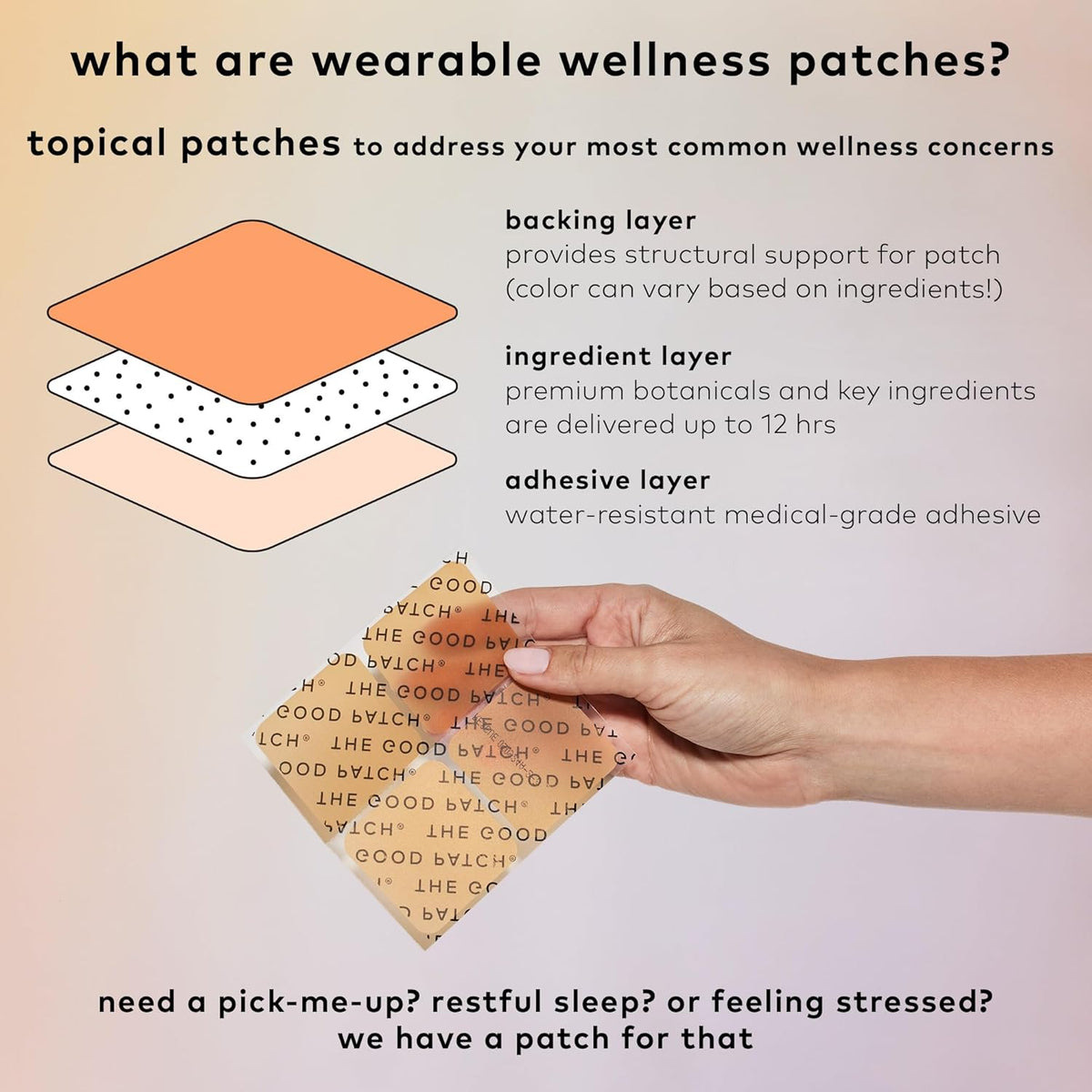 The Good Patch B12 Awake Patch – Caffeine, B12 & Green Tea Extract for Energy (8 Patches) - görsel 6