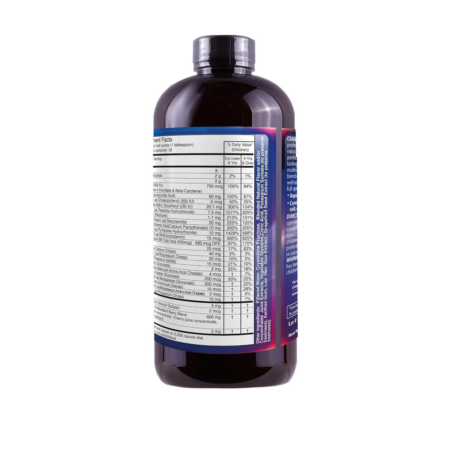 Dr's Advantage DA862 Liquid Children's Multivitamin and Minerals, 16 oz - görsel 4